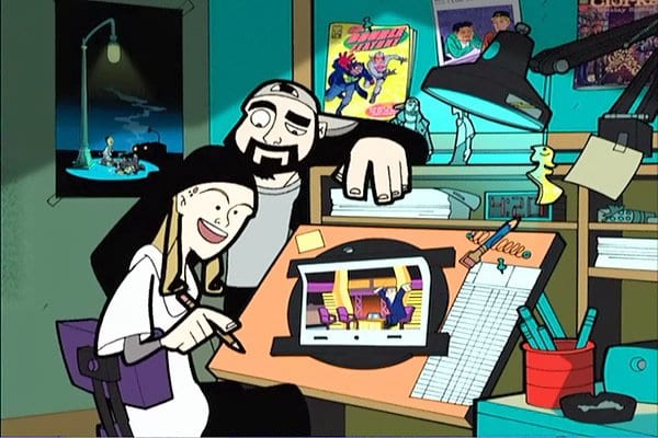 Jay turned out to be the animator in the Clerks animated series final episode.