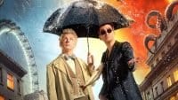 Good Omens Episode 2 promo image with Crowley and Aziraphale
