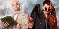 David Tennant and Michael Sheen as Crowley and Aziraphale in Good Omens