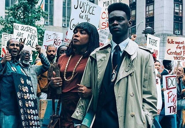 People protest in Netflix's When They See Us