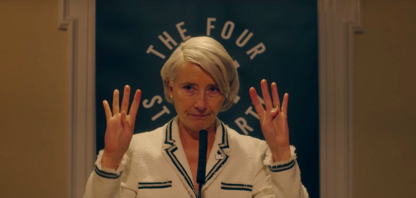 Emma Thompson as Vivienne Rook in the BBC and HBO show Years and Years