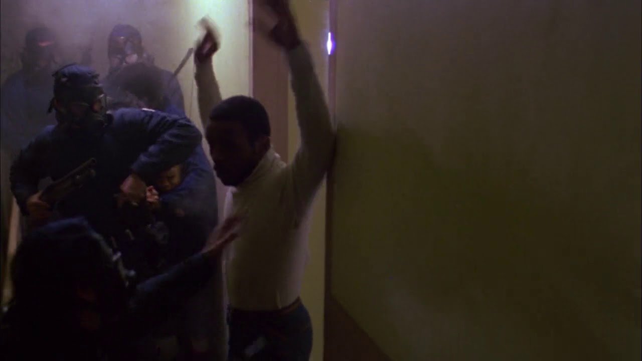 SWAT team raids urban housing development in original Dawn of the Dead.