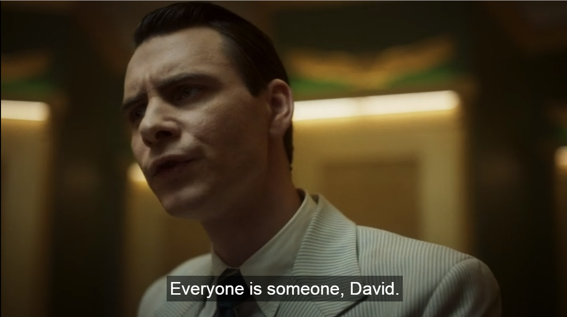 Charles tells David that everyone is someone