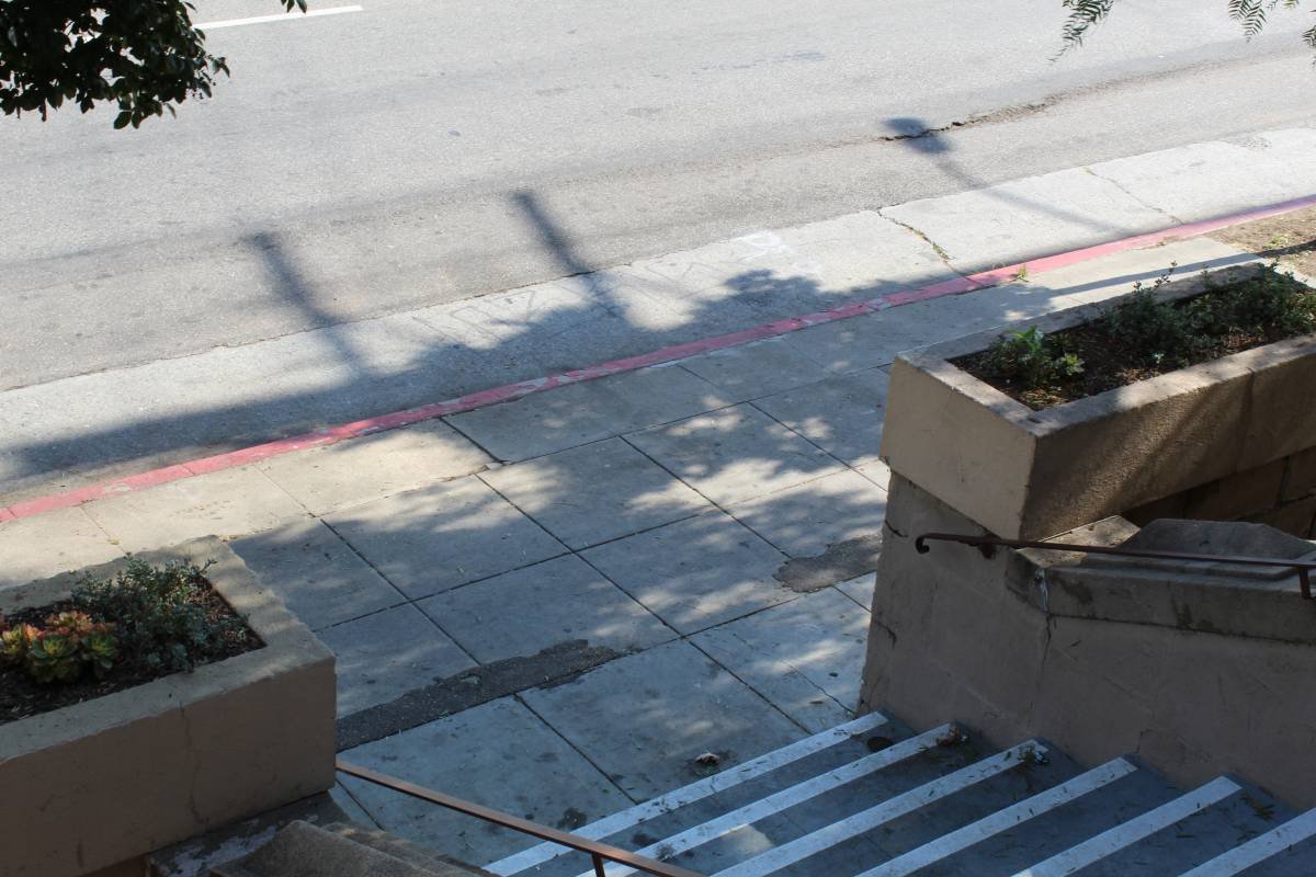 Cahuenga Branch Library steps Cahuenga Branch Library steps