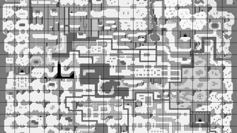 The map of Final Fantasy Adventure