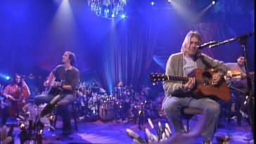 Nirvana performing on MTV unplugged