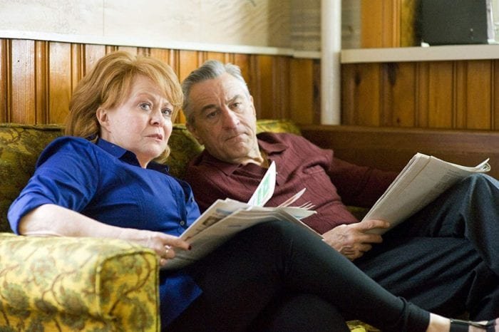 Dolores and Pat Sr. look on at their son.