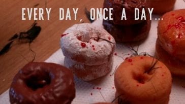 donuts with blood splatters