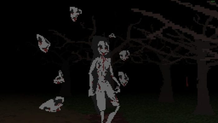 Her, one of IMSCARED's antagonists, stalks the player