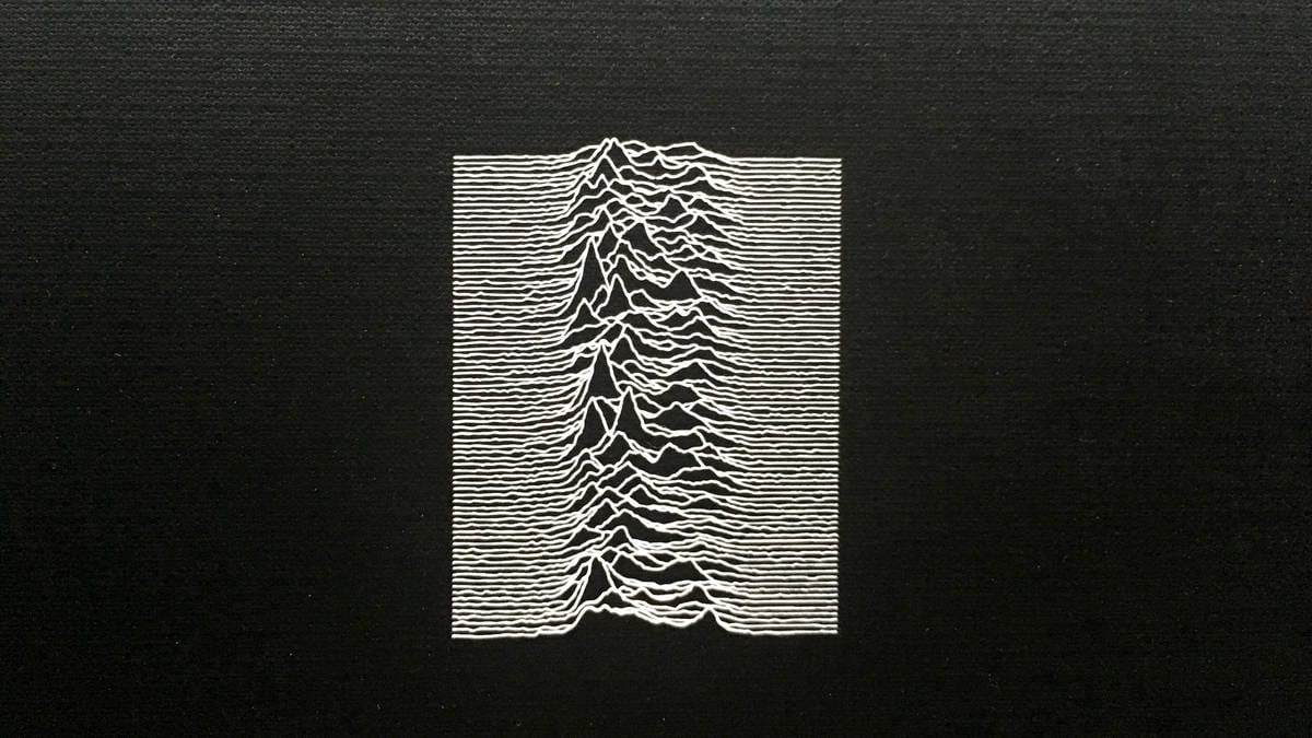 The iconic cover of Unknown Pleasures