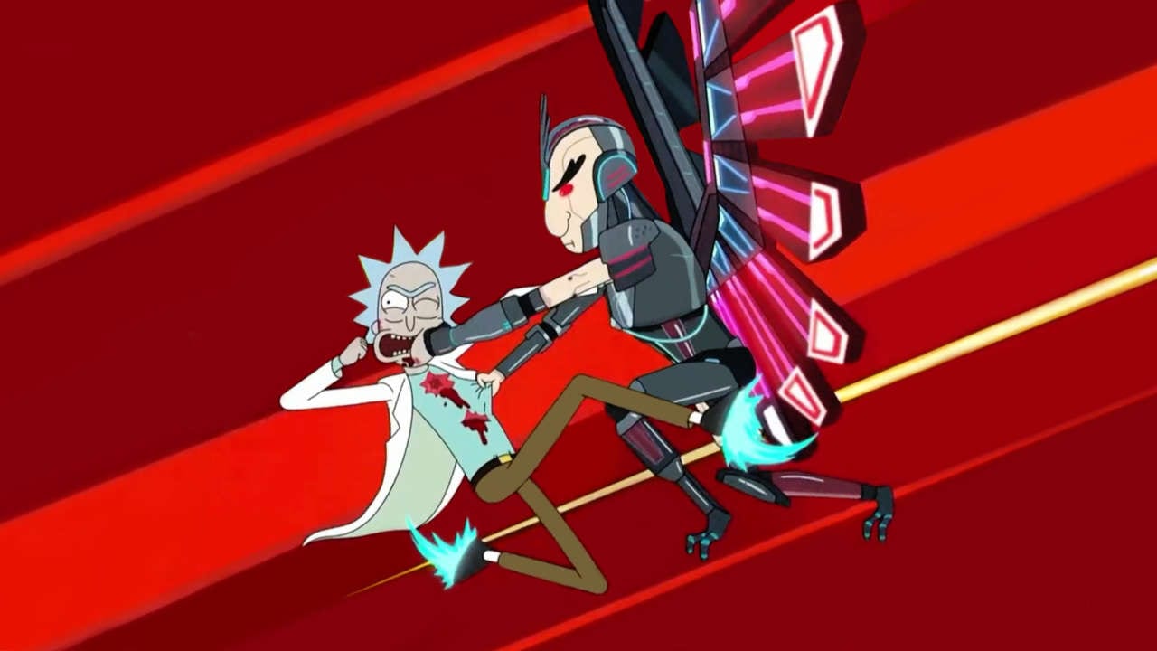 Rick and Phoenixperson fight to the death.