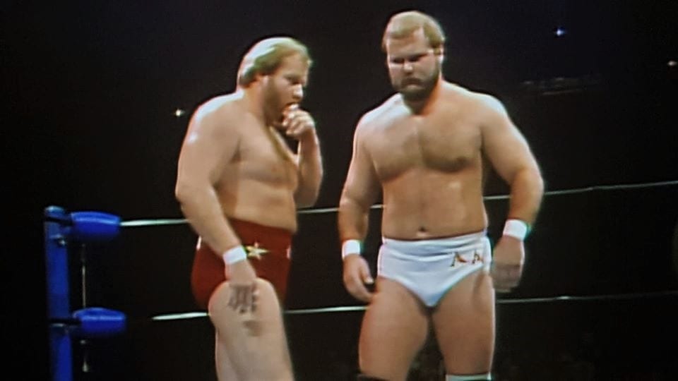 The Minnesota Wrecking Crew, Ole and Arn Anderson at Starrcade '85.