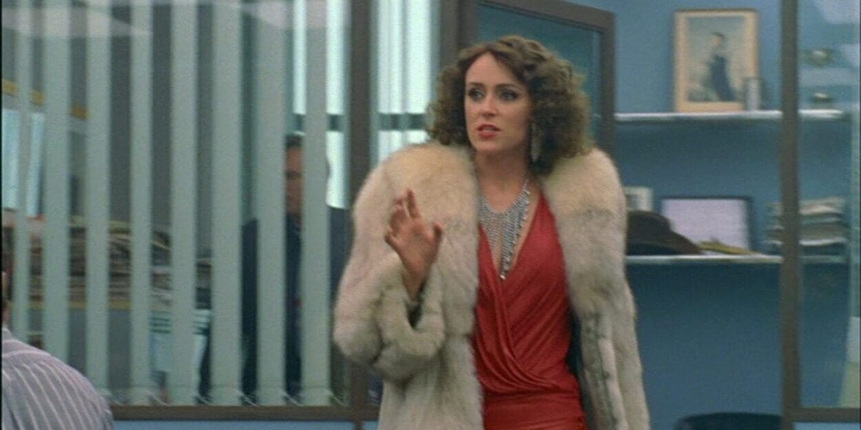 Alex Drake (Keeley Hawes) walks through a police station, trying to figure out how she ended up in 1981 in "Ashes to Ashes"