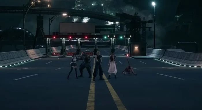 The final scene of FFVII Remake