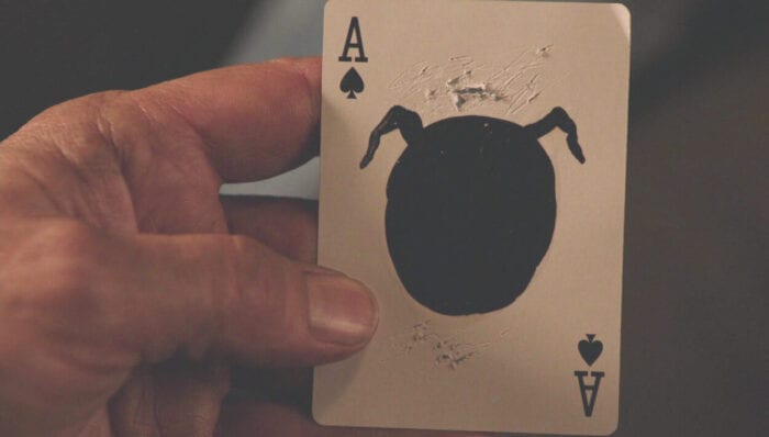 The owl symbol on a playing card