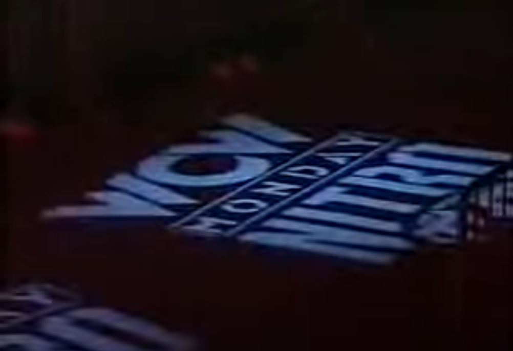 The WCW Nitro logo on a floor