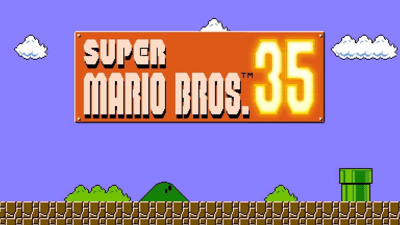 Super Mario Bros. 35 title screen