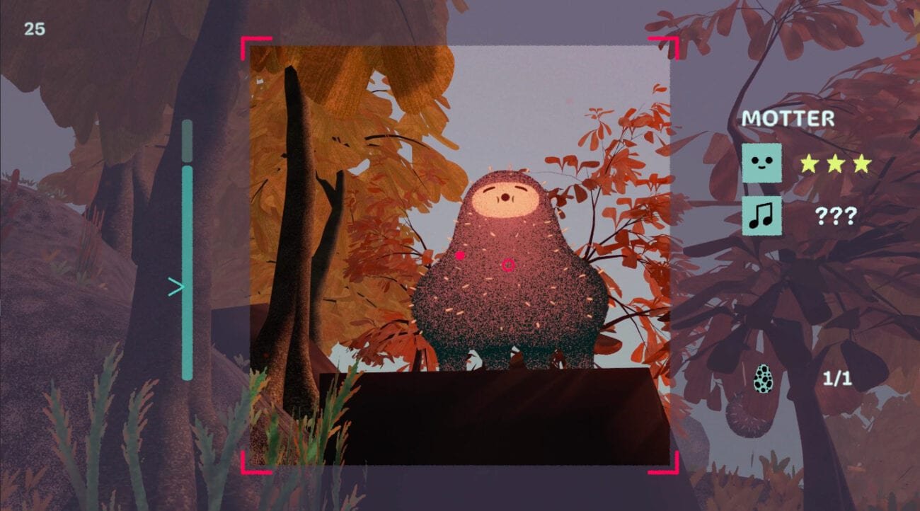a camera view of a spooky-cute critter, the photo is rated on quality
