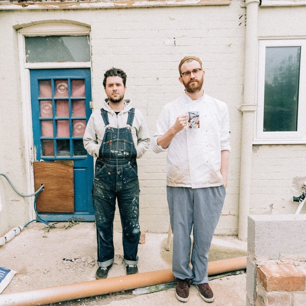 John TimesTwo in painting overalls