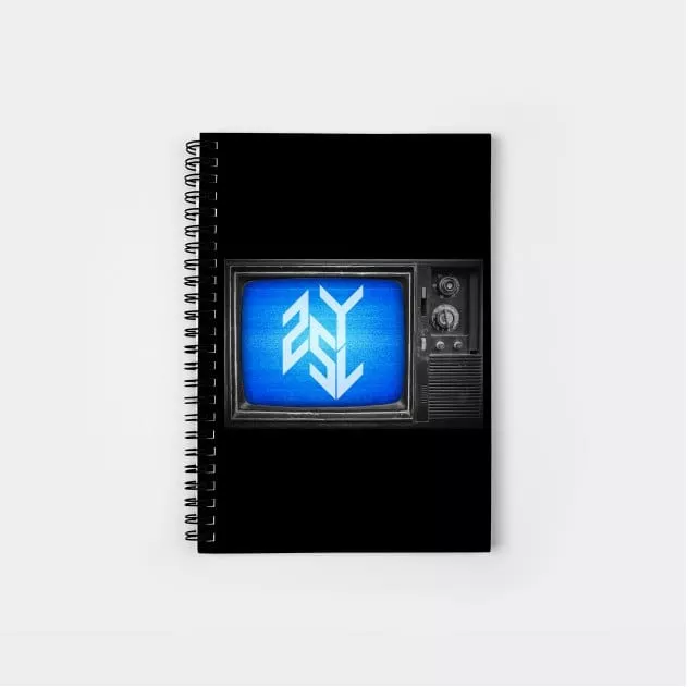 Notebooks in the 25yl merch store