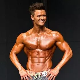 Dustin Starr poses for the Mr. Tennessee bodybuilding competition