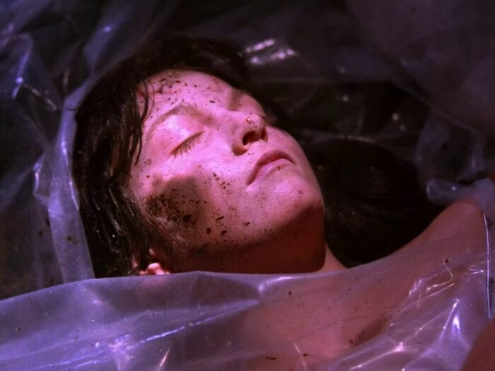 Maddy dead wrapped in plastic