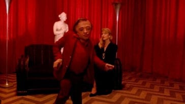 The Dream Man does his dance in the Red Room