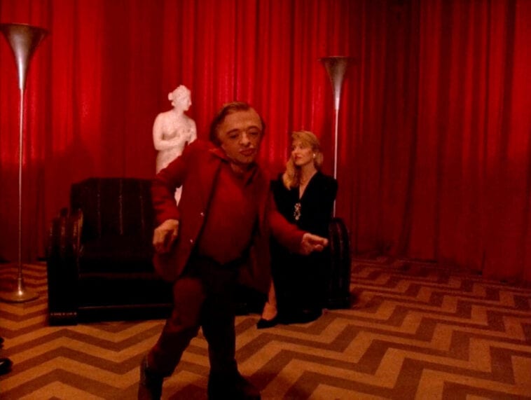 The Dream Man does his dance in the Red Room