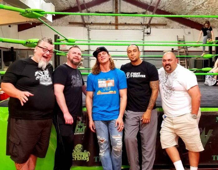 Monster Factory trainers and alum, including Cage, Matt Riddle and Damian Priest