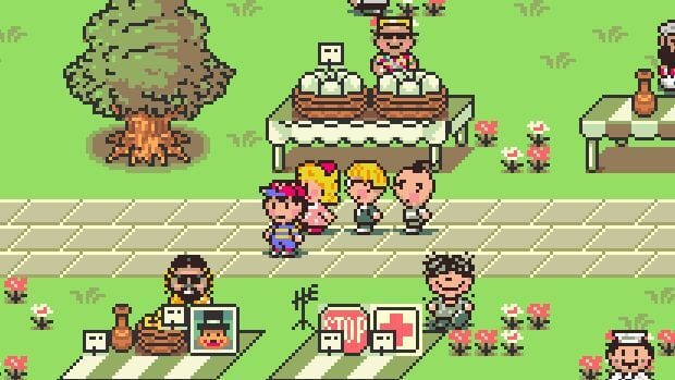 The party in Earthbound wanders the world peacefully