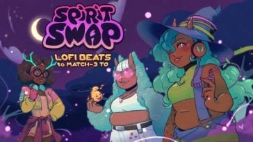 Cover art for Spirit Swap features multiple characters