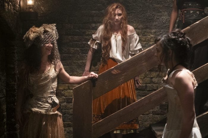 Maladie, Mary and Amalia behind the scenes of the opera in The Nevers pilot