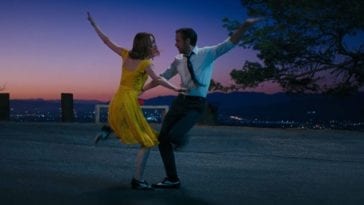 Emma Stone and Ryan Gosling dance during an LA sunrise