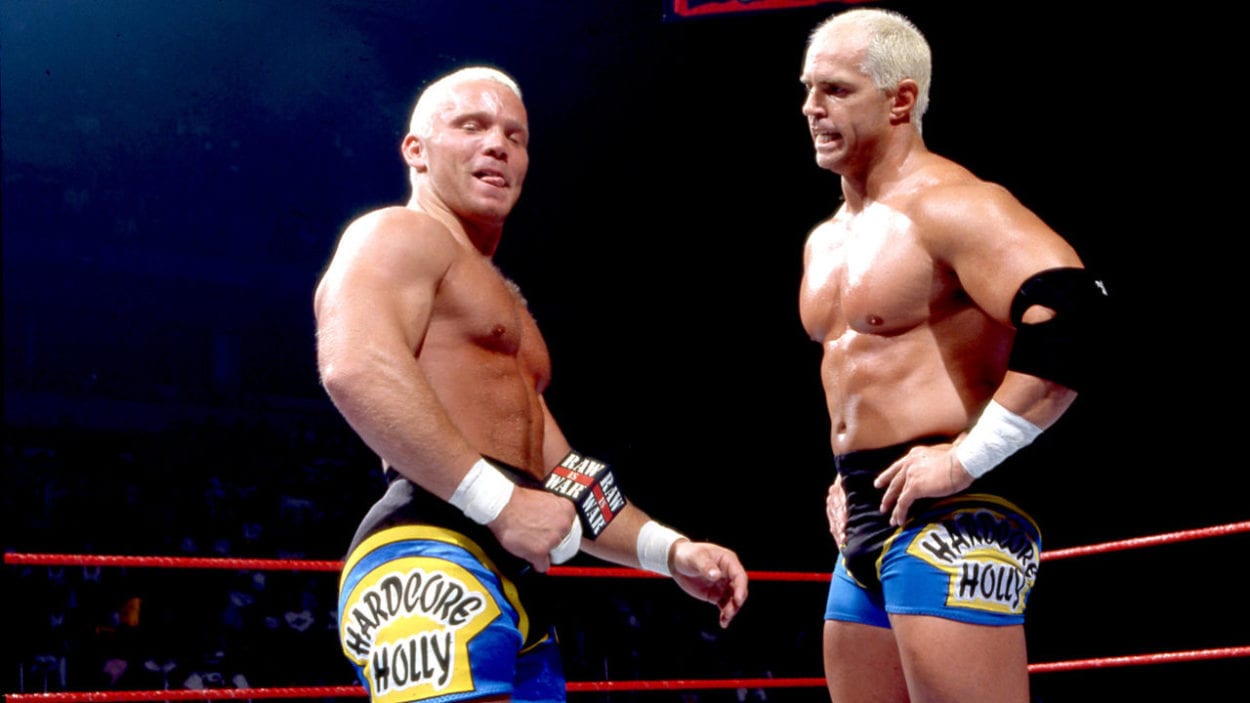 Crash Holly has some words to say to Hardcore Holly