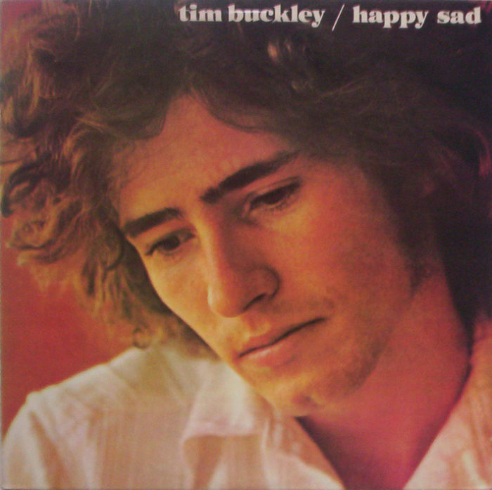 Tim Buckley looks downwards on the cover of happy sad