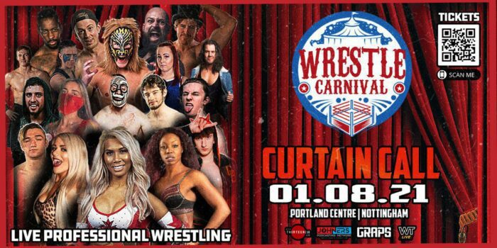 Wrestle Carnival Curtain Call 2021 promo image