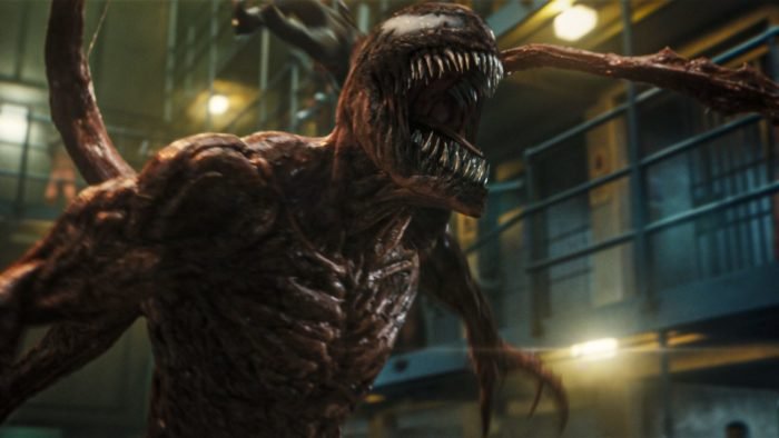 Carnage roars while fighting through a prison floor.