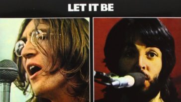 John Lennon and Paul McCartney on the cover of Let It Be