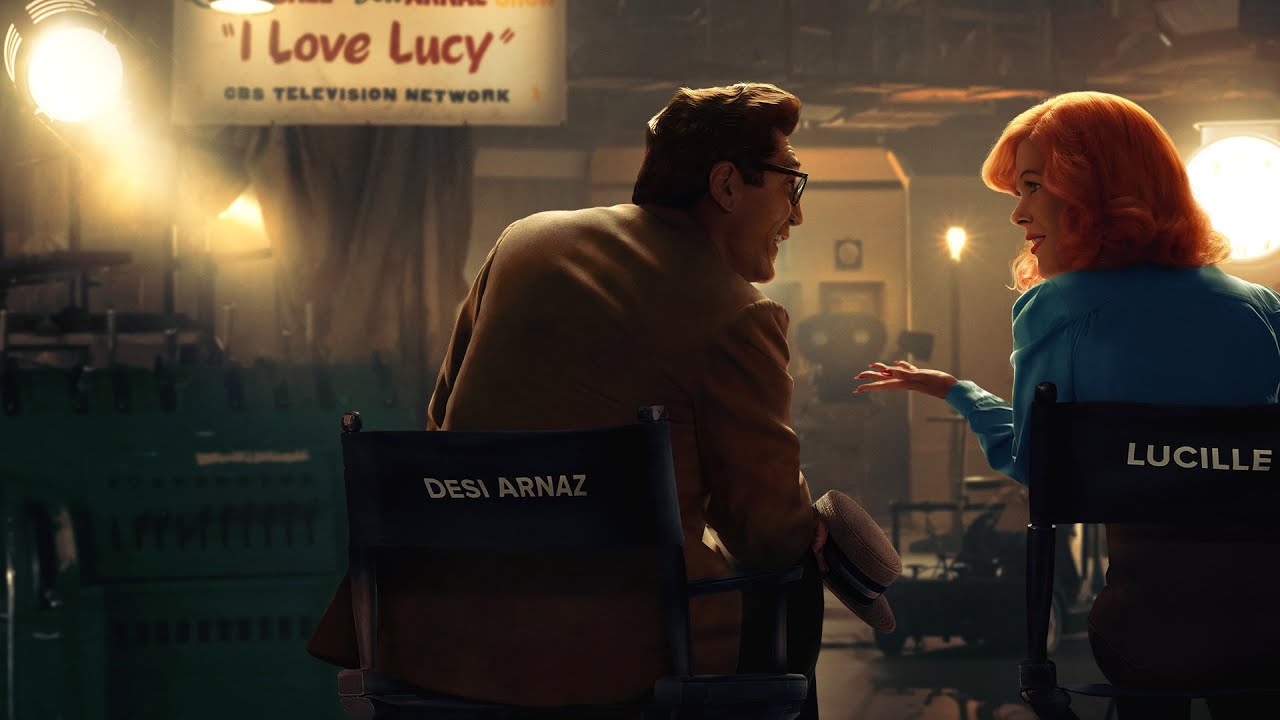 Javier Bardem as Desi Arnaz and Nicole Kidman as Lucille Ball
