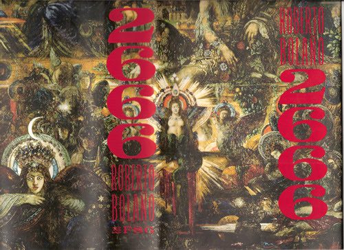 The cover of Roberto Bolano's 2666 featuring the painting Jupiter and Semele by Gustave Moreau