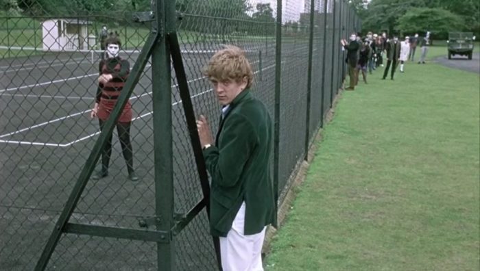 Thomas and mimes in the final scene of Blow-up
