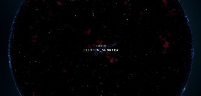 A black ring in space filled with little lights has a couple of red flashes in it in the end credits of The Expanse series finale