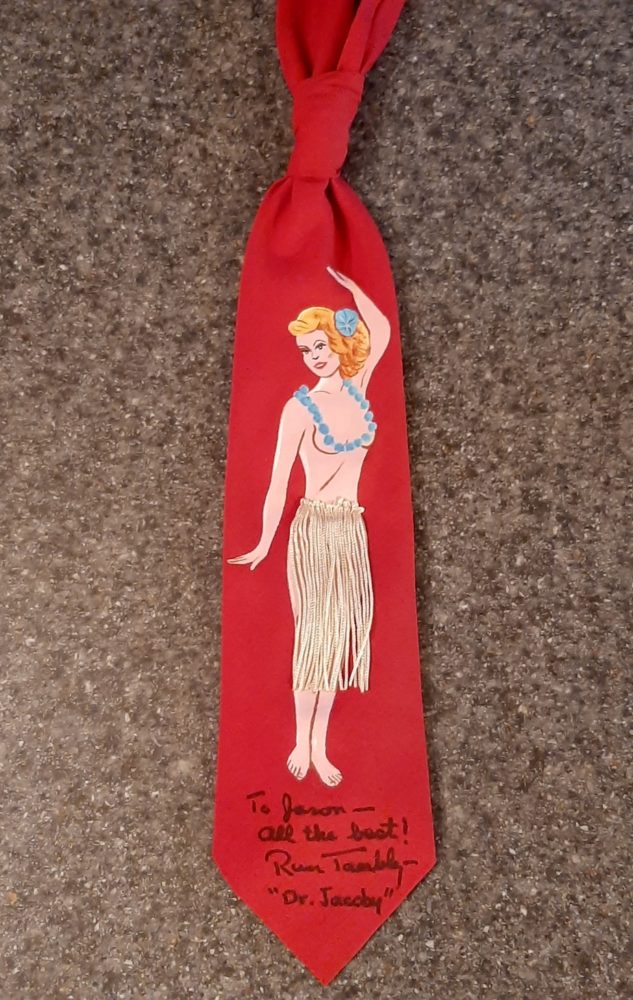 Dr Jacoby tie signed