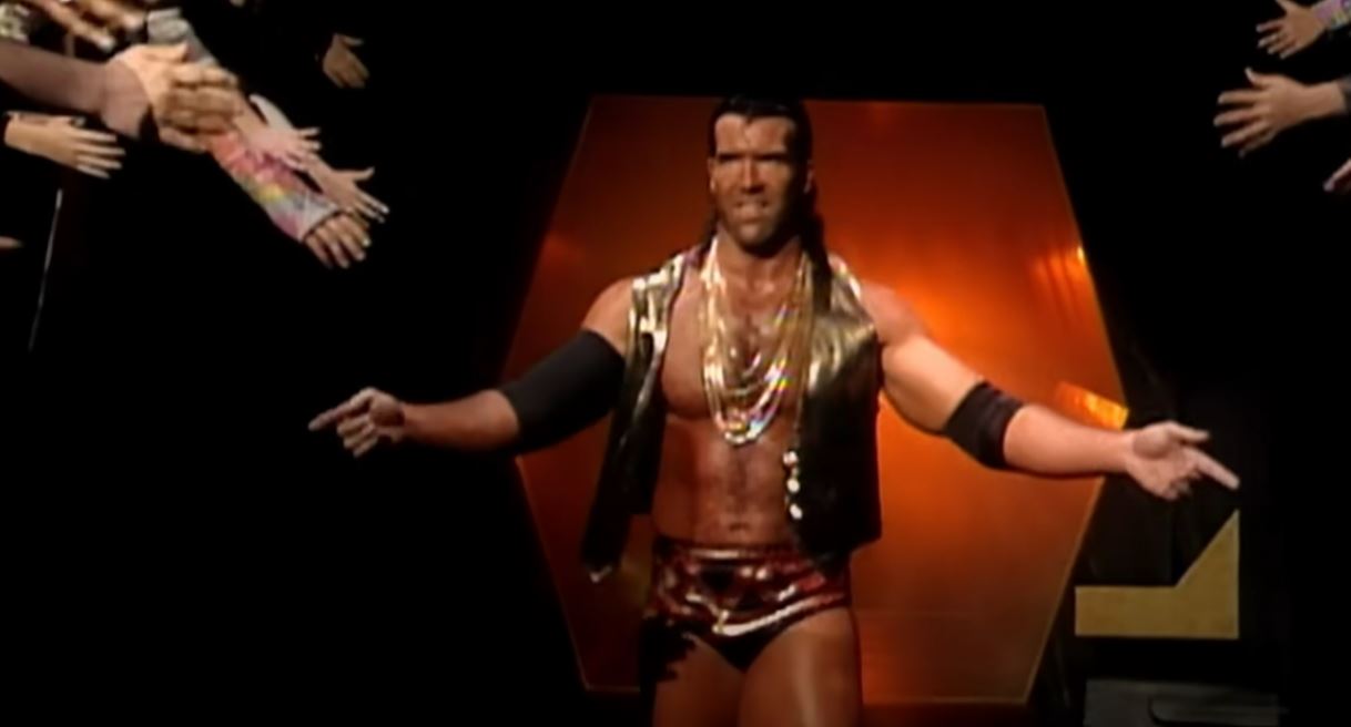 Scott Hall enters an arena