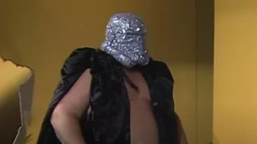 The Shockmaster in a shiny helmet