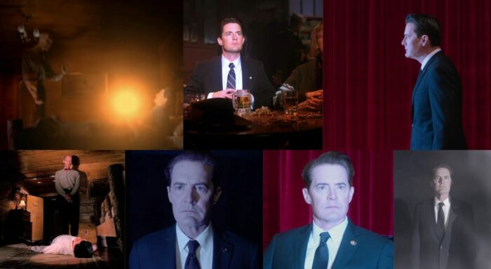 Cooper bathed in otherwordly light in Seasons 1, 2 and 3.