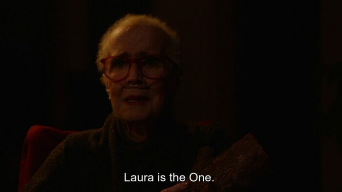 Margaret Lanterman saying "Laura is the One."