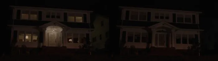 The Palmer house in Part 18 when the lights blow out.