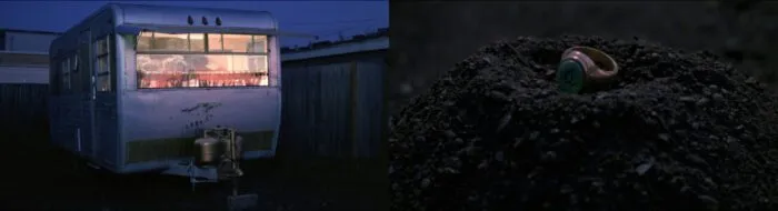 The Chalfont-occupied trailer next to the mound of earth with the ring in Fire Walk With Me.