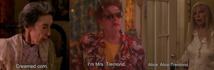 Mrs. Tremond appearing as the old woman, the middle-aged woman, and Alice Tremond.